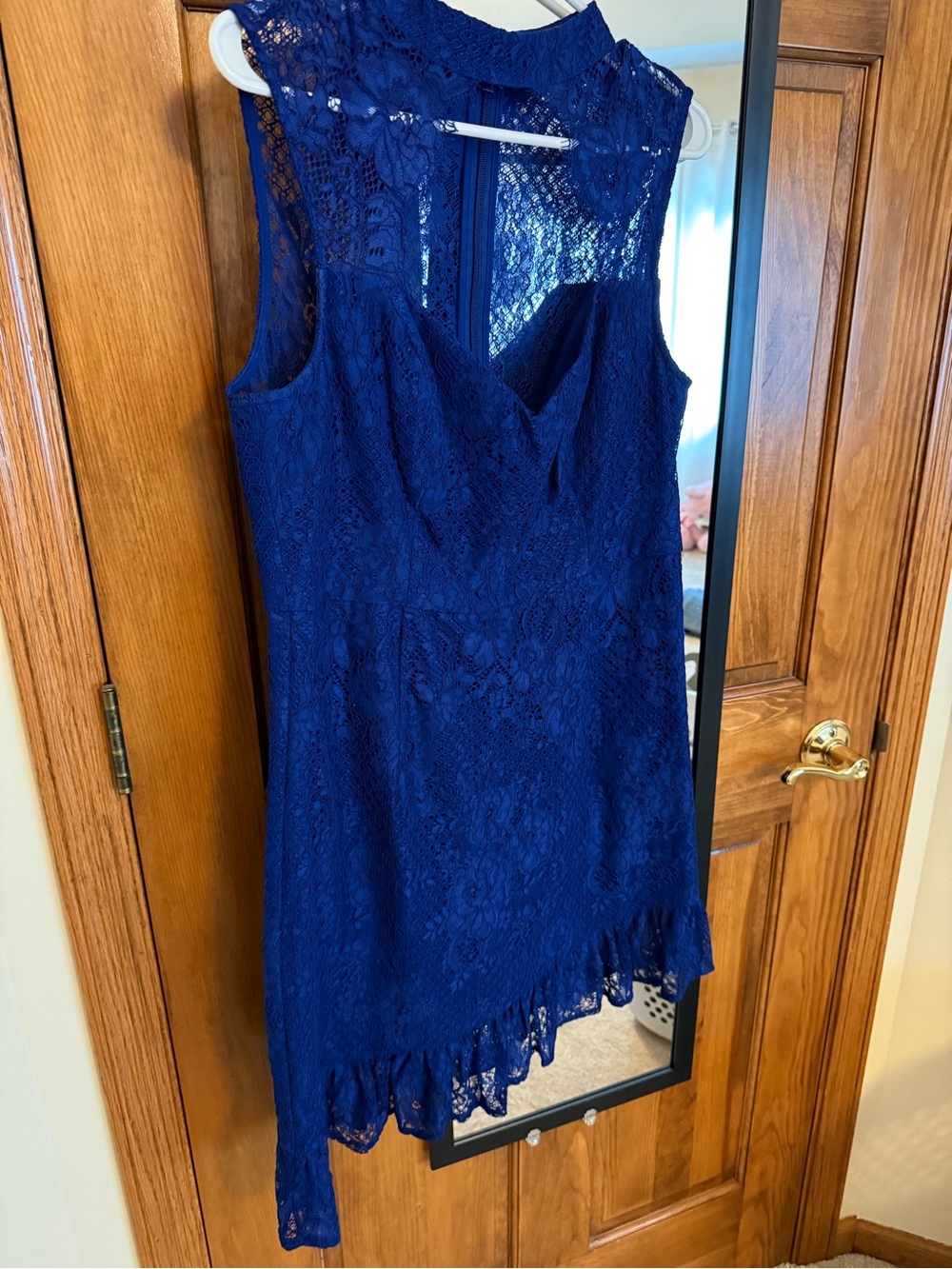 Guess Royal Blue Lace Sleeveless Tunic